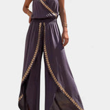 Lorena - Vestido Mono Detalles Dorados