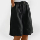Pantalones de Lino con Bolsillos