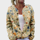 Cláudia - Cardigan Floral de Otoño
