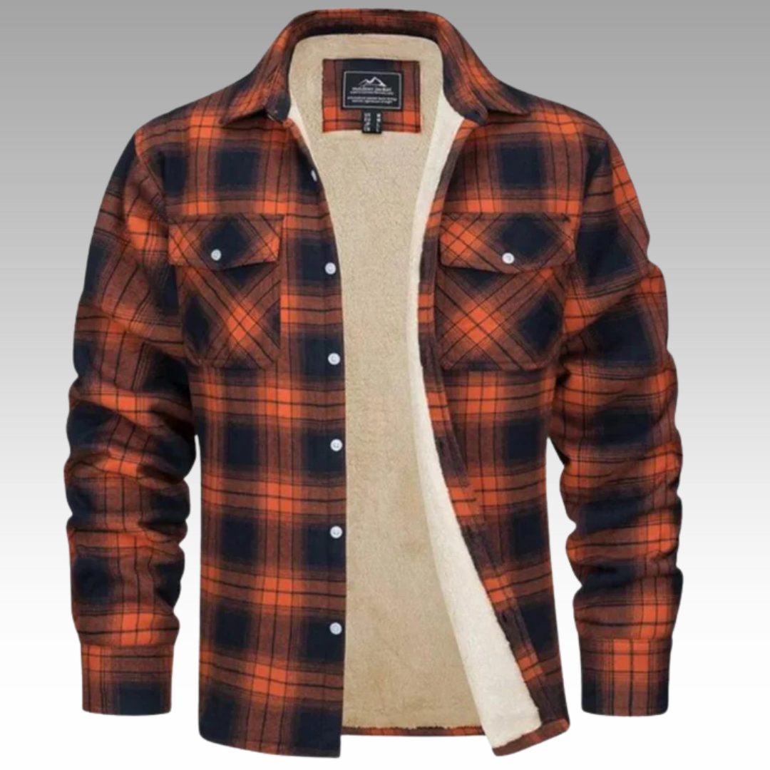 Tiago - Chaqueta Trucker Rayas Forro Polar