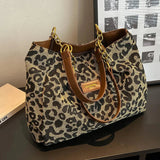 Leopardo - Bolsa Tote con Estampado Salvaje