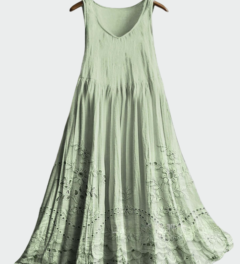 Vestido con Encaje Inglés