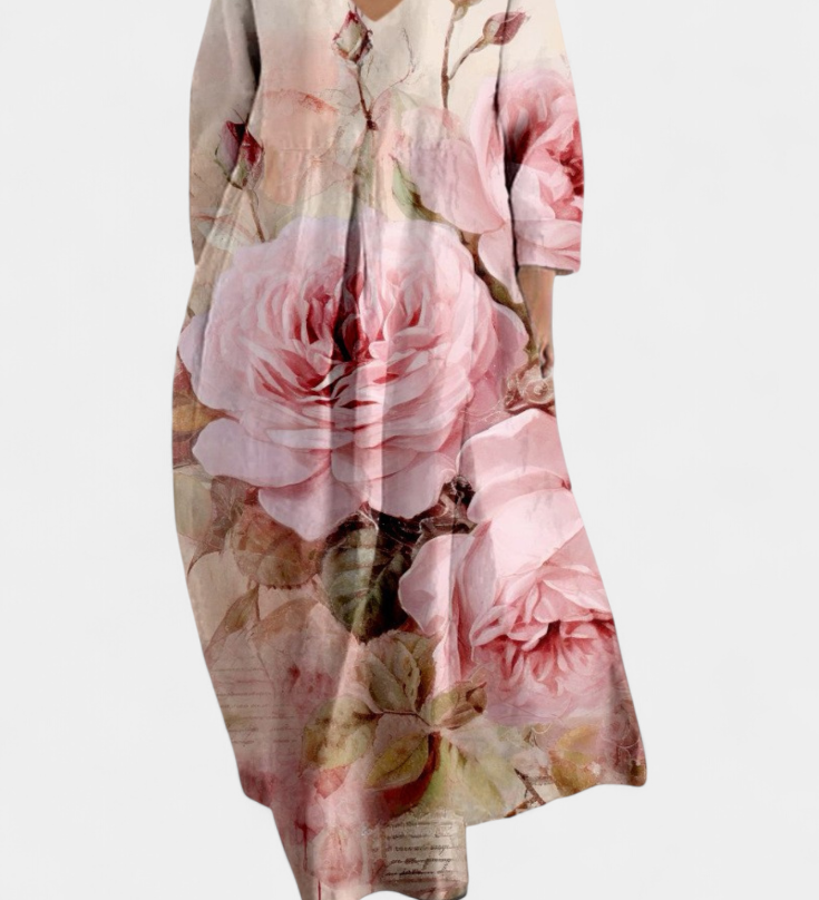 Ana - Vestido Fluido con Estampado