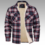 Tiago - Chaqueta Trucker Rayas Forro Polar