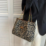 Leopardo - Bolsa Tote con Estampado Salvaje