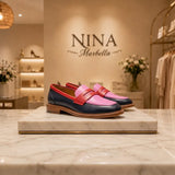 Lunessa - Mocasines con acento colorido