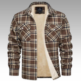 Tiago - Chaqueta Trucker Rayas Forro Polar