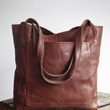 Elle - Bolsa de hombro clásica de piel