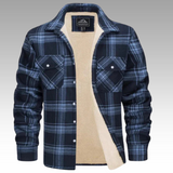 Tiago - Chaqueta Trucker Rayas Forro Polar