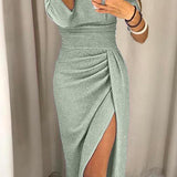 Natália - Vestido elegante con hombros descubiertos