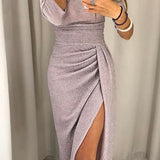 Natália - Vestido elegante con hombros descubiertos