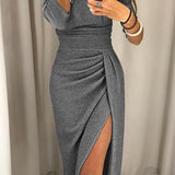 Natália - Vestido elegante con hombros descubiertos