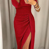 Natália - Vestido elegante con hombros descubiertos