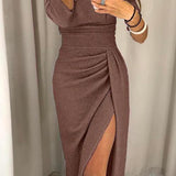 Natália - Vestido elegante con hombros descubiertos