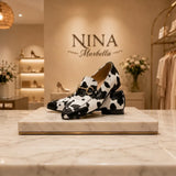 Diana - Mocasín con Detalle de Hebilla Impresa