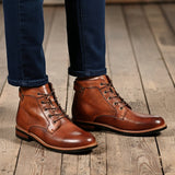 Caio - Botas Retro de Punta Redonda