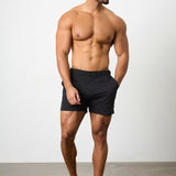 Shorts de baño híbridos en negro