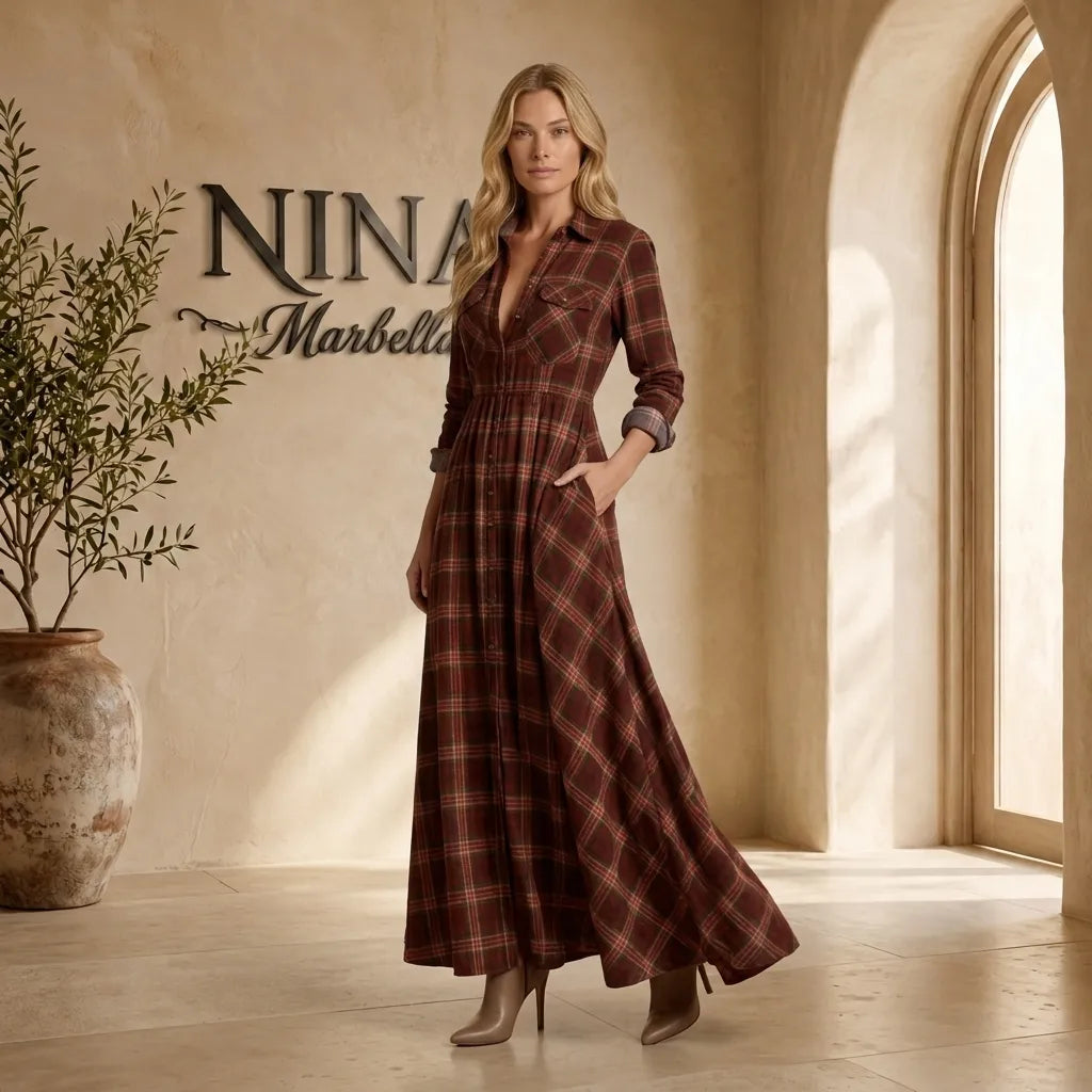 Lídia - Vestido largo de camisa