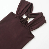VEGA - Top Halter Mocha