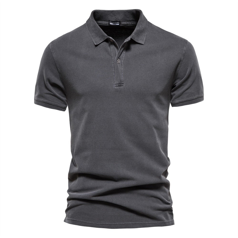 Polo - Cuello Acanalado Tres Botones