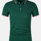 Camisa Polo - Cierre de Botón de Tejido