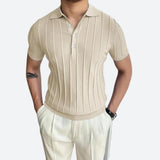 Camisa Polo - Mezcla Elástica Cuello en V