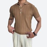 Camisa Polo - Mezcla Elástica Cuello en V