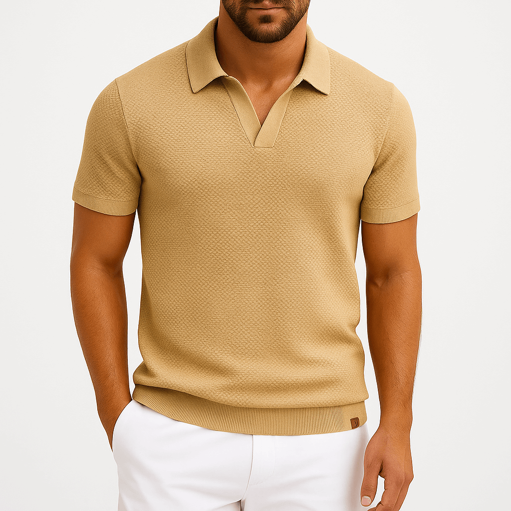 Camisa Polo de Poliéster - Texturizada