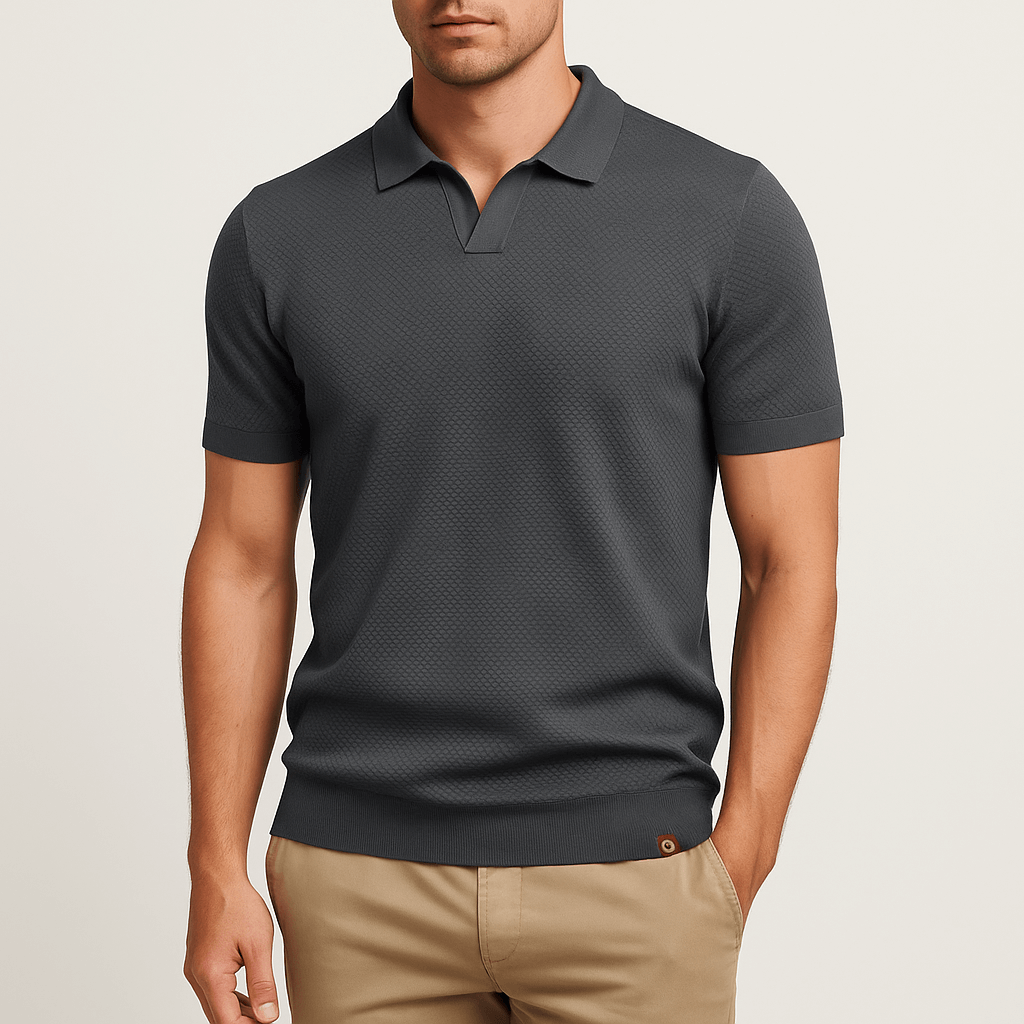 Camisa Polo de Poliéster - Texturizada
