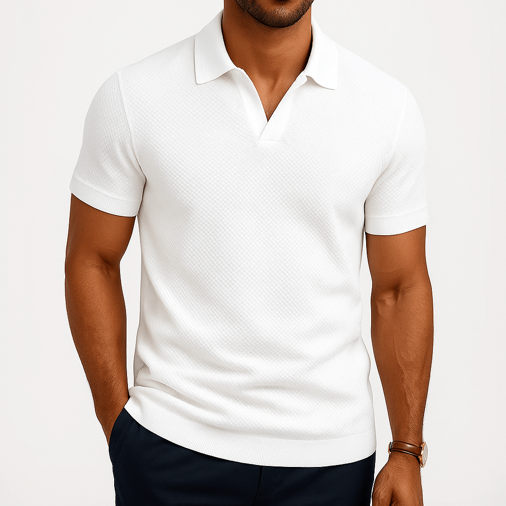 Camisa Polo de Poliéster - Texturizada