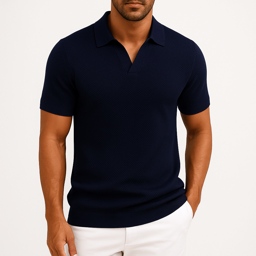Camisa Polo de Poliéster - Texturizada