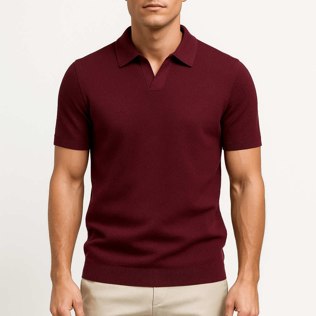 Camisa Polo de Poliéster - Texturizada