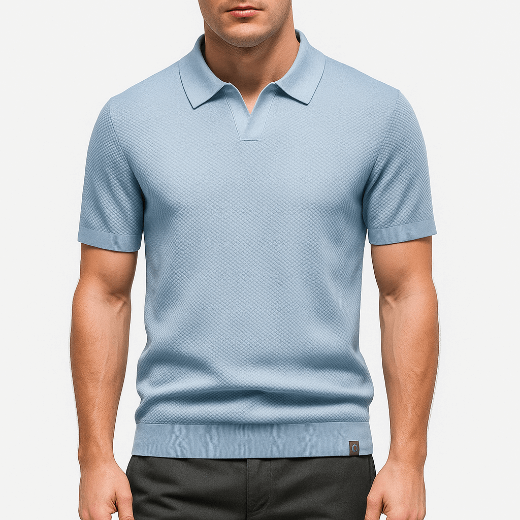 Camisa Polo de Poliéster - Texturizada