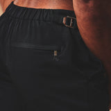 Pantalones de Baño Híbridos de Secado Rápido con Ajustadores Laterales en Negro
