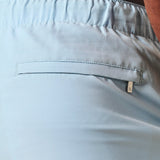 Shorts de baño lisos de secado rápido en azul claro