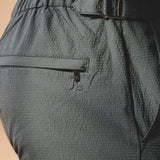 Pantalones Cortos de Baño Híbridos con Ajuste Lateral Texturizado de Secado Rápido en Gris Humo