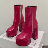 Carina - Botas con plataforma super alta con encanto y confianza