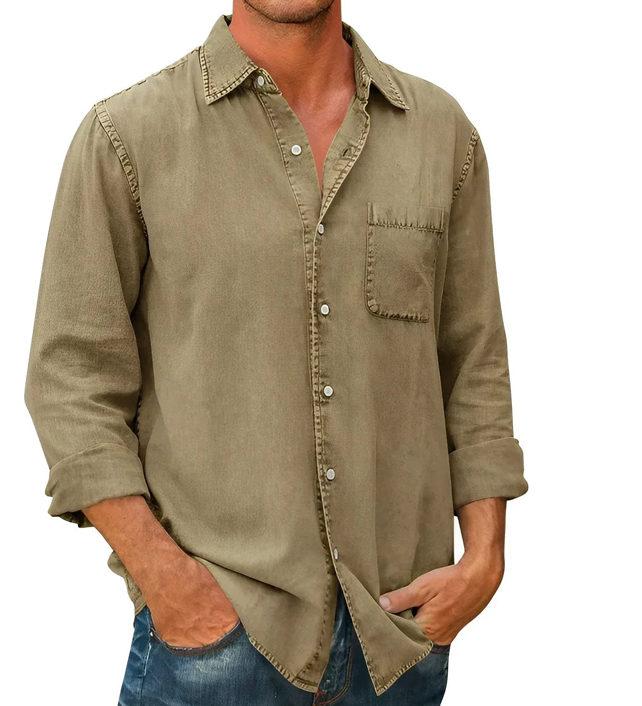 Camisa - Mezcla Transpirable Relajada