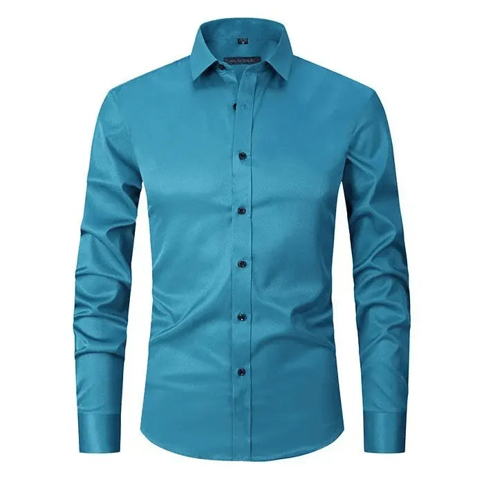 Camisa - Mezcla de Poliéster Sin Arrugas