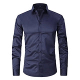 Camisa - Mezcla de Poliéster Sin Arrugas