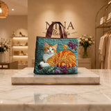 Bolso Artesanal - Gato Naranja