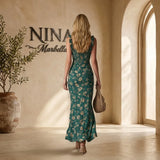 Zara - Vestido maxi boho retro
