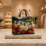 Bolsa Artesanal - Ovejas cerca del Lago