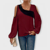 Escarlate - Blusa con escote cuadrado