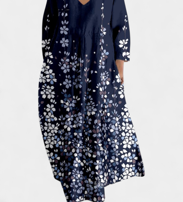 Ana - Vestido Fluido con Estampado