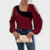 Escarlate - Blusa con escote cuadrado