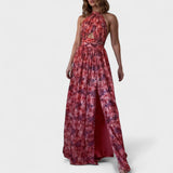 Floraria - Vestido largo con tirantes