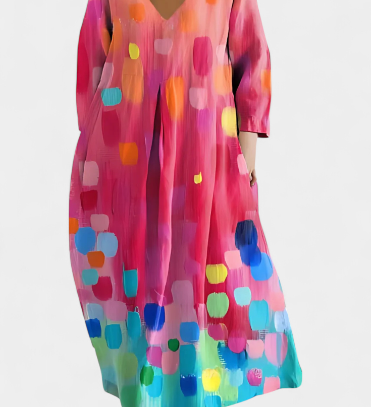 Ana - Vestido Fluido con Estampado