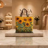 Bolso Clásico Acolchado - Girasoles