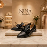 Cláudia - Mocasín con Lazo Decorativo